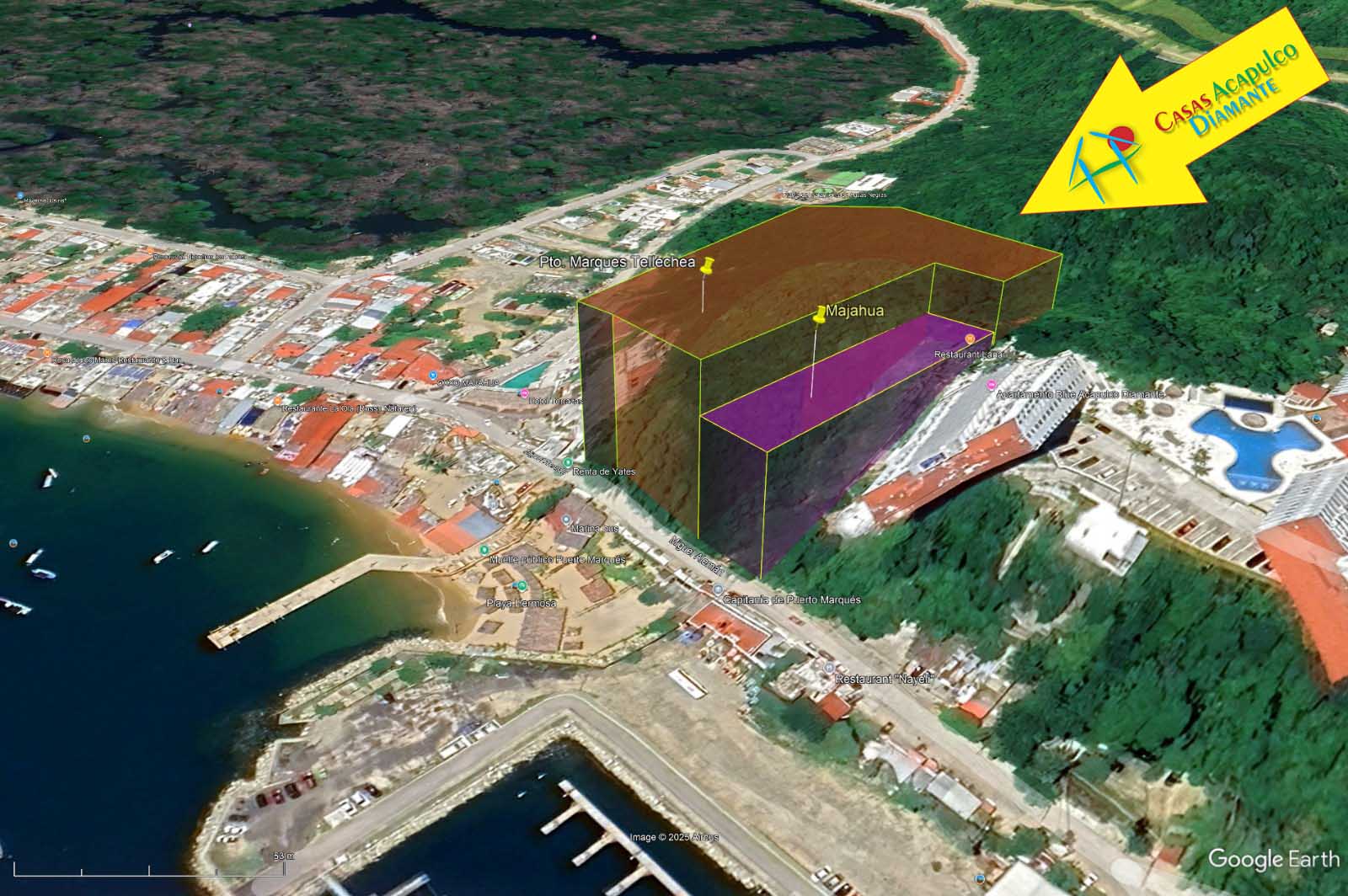 Terreno Puerto Marqués Majahua y Tellechea - Vista aérea 10